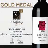ENATE Merlot-Merlot galardonado con la Medalla de Oro en la dcima edicin Mondial du Merlot &Assemblages 2017.